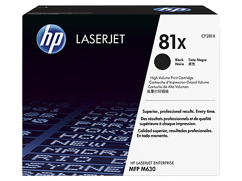 Картридж HP № 81X (CF281X) (25,0К) для LJ Enterprise MFP M630/M604/M605