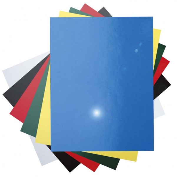 Обложки картон глянец А4, 250г/м2, зеленые (100)