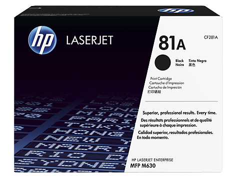 Картридж HP № 81A (CF281A) (10,5К) для LJ Enterprise MFP M630/M604/M605