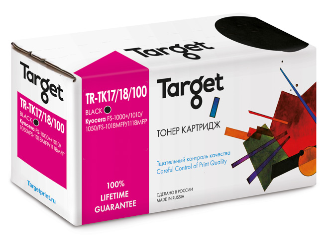 Картридж Kyocera Target (TK-17/18/100) (7,2К) для FS-1000+/1010/1050/1018MFP/1118MFP/1020/KM-1500