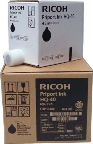 Краска Ricoh HQ-40/JP-40/CPI-11 Black (893188/817225) для DX 4545/4245/JP 4500 (1фл./600мл)