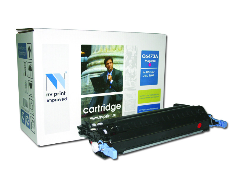 Картридж HP NV-Print (Q6473A Magenta) (4,0К) для CLJ CP3505/3600/3800 пурпурный
