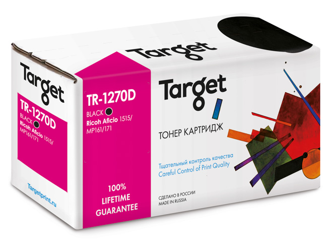Картридж Ricoh Target (Type 1270D 230гр) (7,0К) для Aficio 1515/MP161/MP171