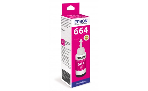 Картридж Epson №664 (C13T66434A) для L100/110/120/1300/132/200/210/222/300/312/350/355... пурпурный