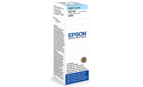 Картридж Epson 673 (C13T67354A) для L800/L805/L810/L850/L1800 светло-голубой