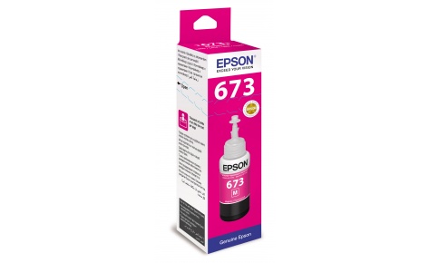 Картридж Epson 673 (C13T67334A) для L800/L805/L810/L850/L1800 пурпурный