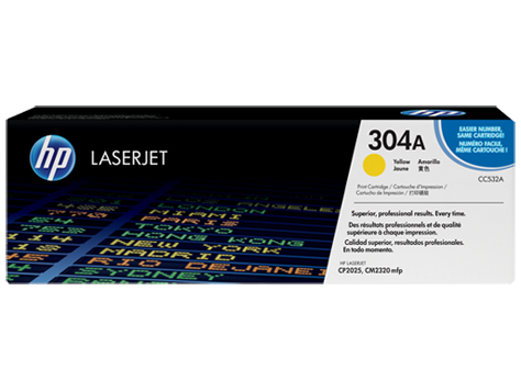 Картридж HP №304А (CC532A) (2,8К) для CP2020/CP2025/CM2320 желтый
