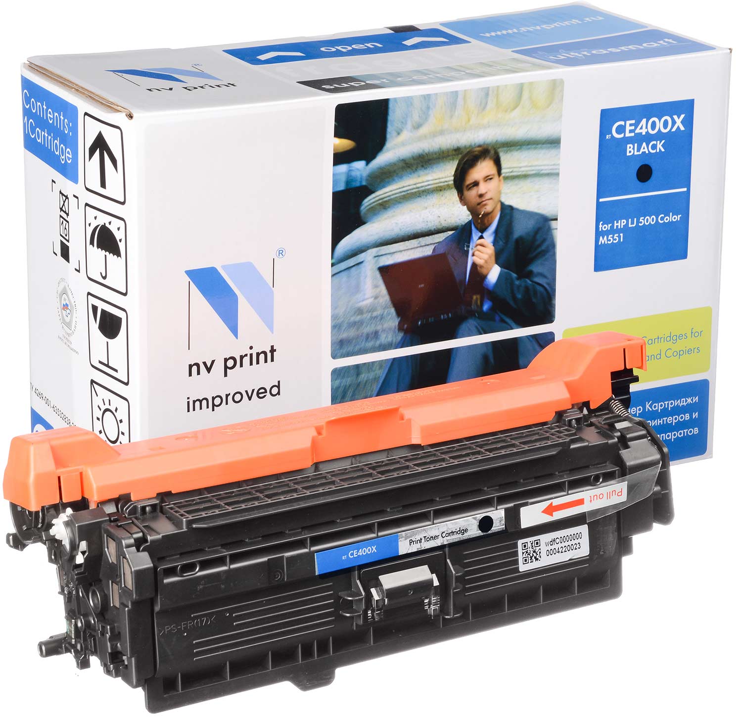 Картридж HP NV-Print (CE400X Black) (11,0К) для LJ Enterprise 500 M551/570/575 черный
