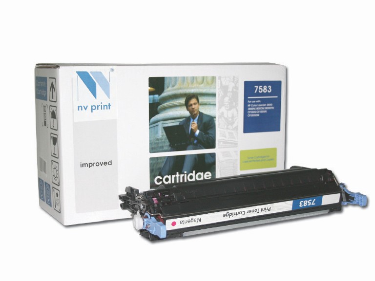 Картридж HP NV-Print (Q7583A Magenta) (6,0К) для CLJ CP3505/3800 пурпурный