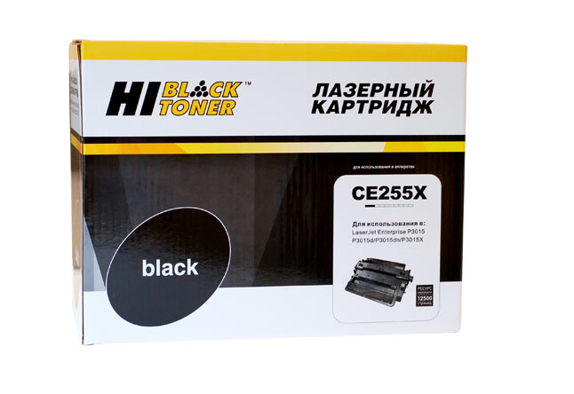 Картридж HP Hi-Black №55X (CE255X) (12,5К) для LJ Enterprise P3015/Pro M521/500 M525